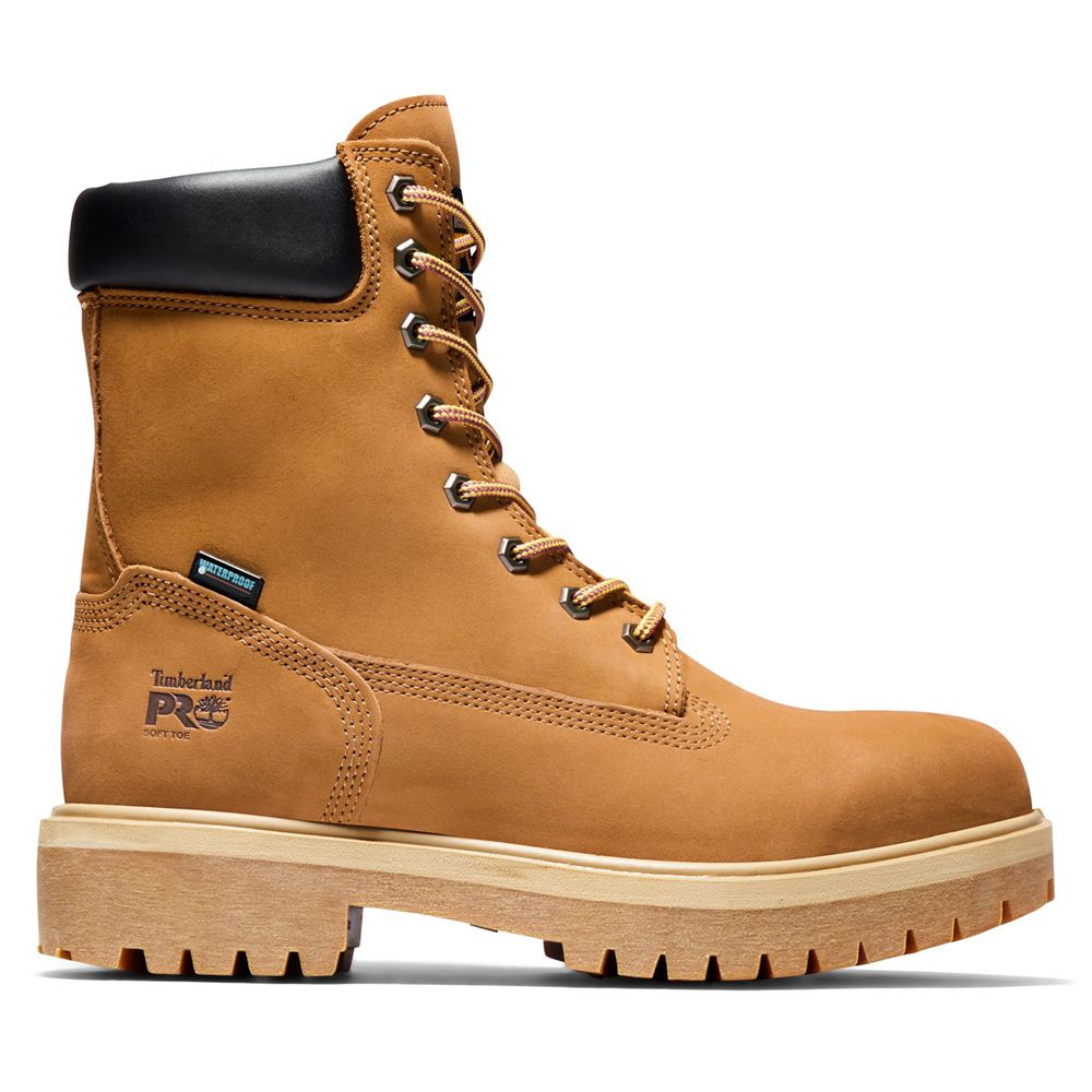 Timberland Pro Μποτακια Ανδρικα Καφε - Direct Attach 8" Soft Toe - Greece 5046739-UO